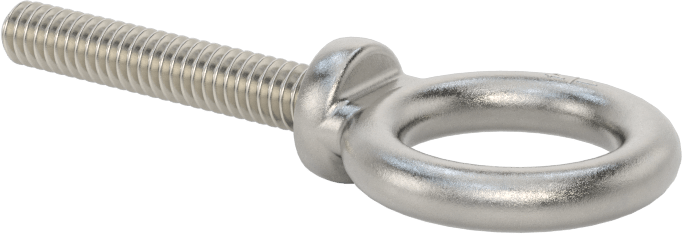 304 Paslanmaz Çelik Halka Cıvata, Kaldırma için Omuzlu, 1/4"-20 Diş Boyutu, 1-1/2" Diş Uzunluğu