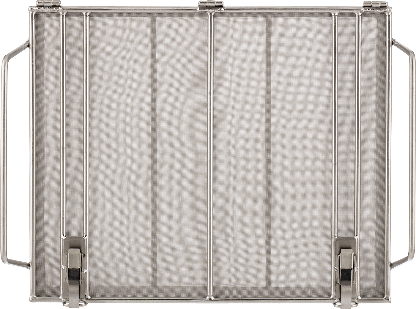 Paslanmaz Çelik Kapalı Tel Kare Sepet, 11" Uzunluk, 60X60 Mesh