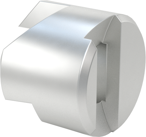 Ters Havşa, Perçinler için, 1/2" gövde çapı, 1/4" Delik Çapı için