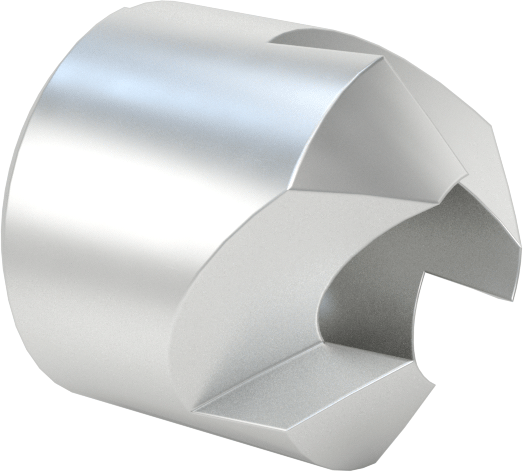 Ters Havşa, Perçinler için, 1/2" gövde çapı, 1/4" Delik Çapı için