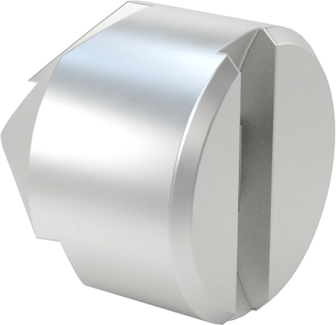 Ters Havşa, Vidalar için, 1/2" gövde çapı, 5/32" Delik Çapı için