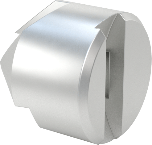 Ters Havşa, Vidalar için, 1/2" gövde çapı, 3/16" Delik Çapı için