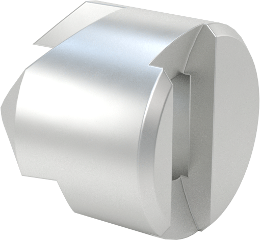 Ters Havşa, Vidalar için, 1/2" gövde çapı, 1/4" Delik Çapı için