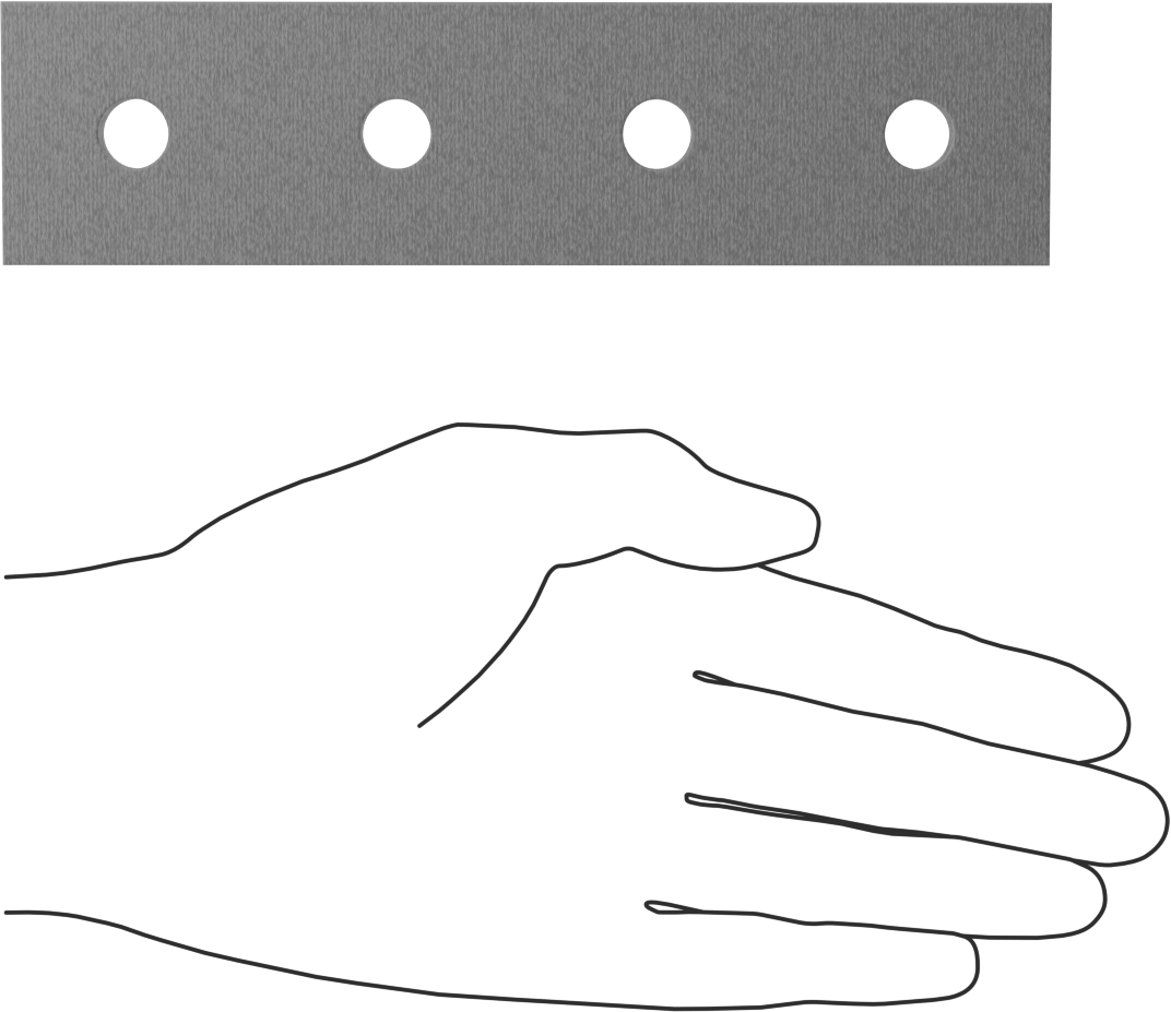Strut Kanalı Braketi, Düz, Gri Fiberglas, 6-1/2" Uzunluk