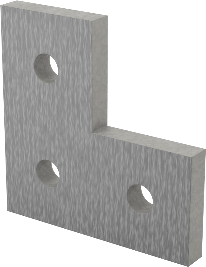 Strut Kanalı Braketi, Dirsek, Gri Fiberglas, 3-1/4" Uzunluk