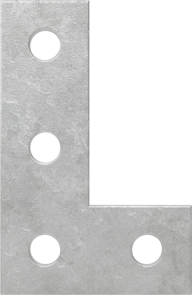 Strut Kanalı Braketi, Dirsek, Galvanizli Çelik, 5-3/8" x 3-1/2"