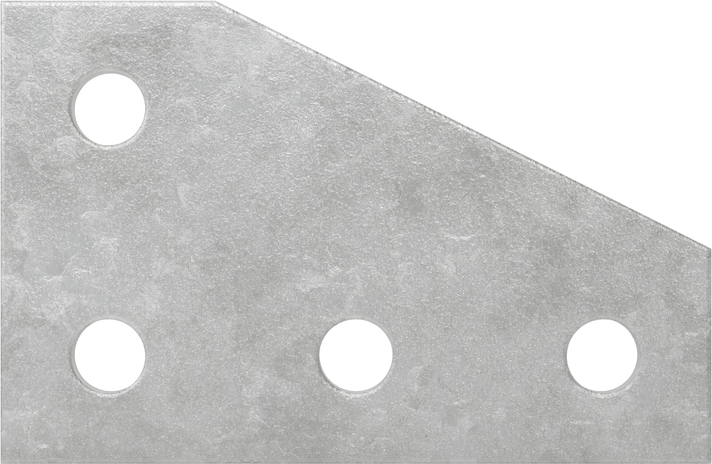 Strut Kanalı Braketi, Dirsek, Galvanizli Çelik, 5-3/8" x 3-1/2"