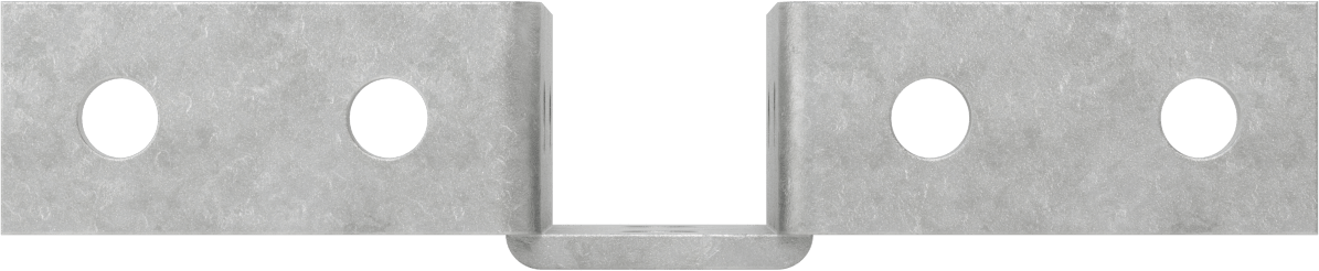 Strut Kanalı Braketi, Kanat, Galvanizli Çelik, 9-5/32" Uzunluk