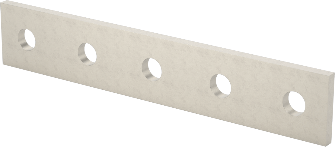Strut Kanalı Braketi, Düz, 304 Paslanmaz Çelik, 9-1/8" Uzunluk