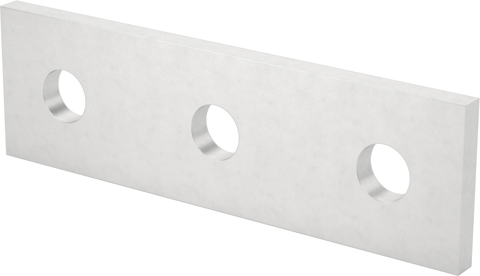 Strut Kanalı Braketi, Düz, Alüminyum, 5-3/8" Uzunluk