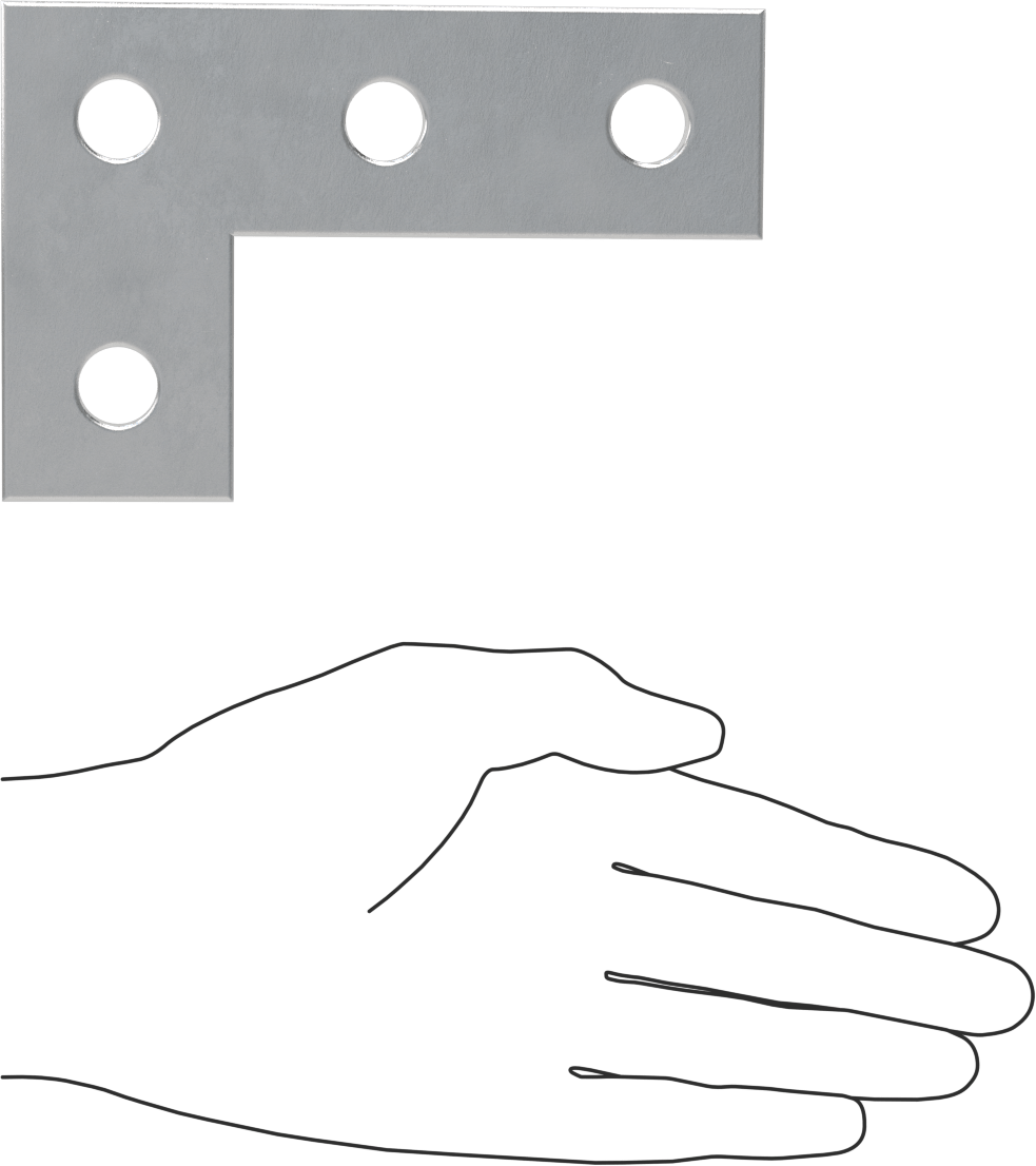 Strut Kanalı Braketi, Dirsek, Alüminyum, 5-3/8" Uzunluk
