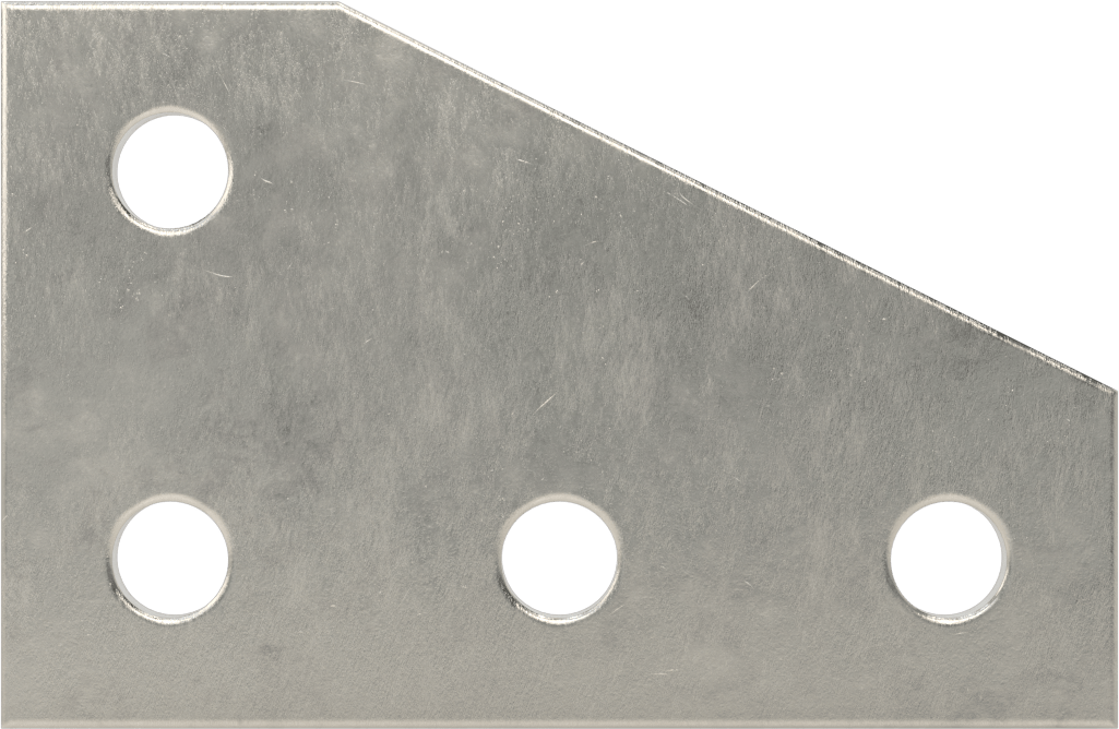 Strut Kanalı Braketi, Dirsek, 316 Paslanmaz Çelik, 5-3/8" Uzunluk