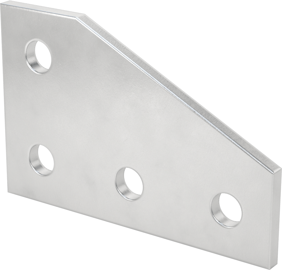 Strut Kanalı Braketi, Dirsek, Alüminyum, 5-3/8" Uzunluk