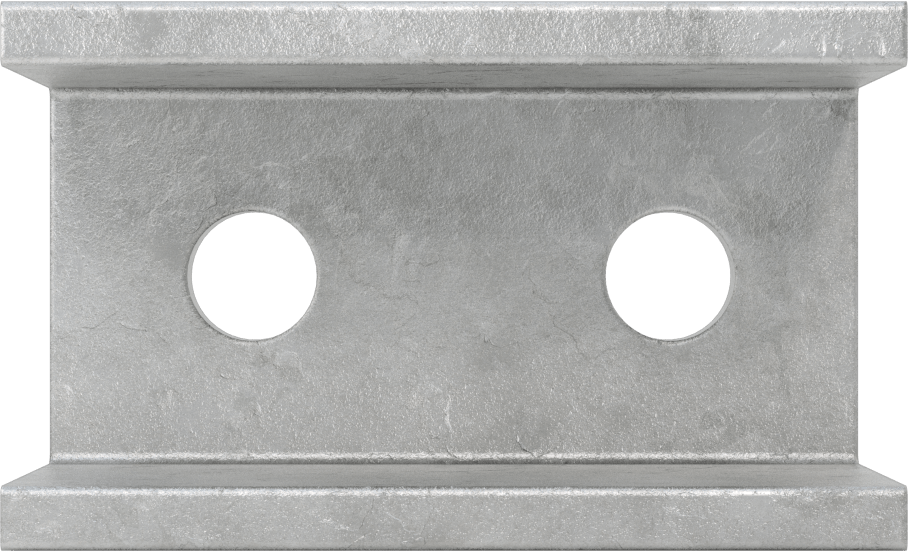 Strut Kanalı Braketi, Sarmal, Galvanizli Çelik, 3-1/2" Uzunluk