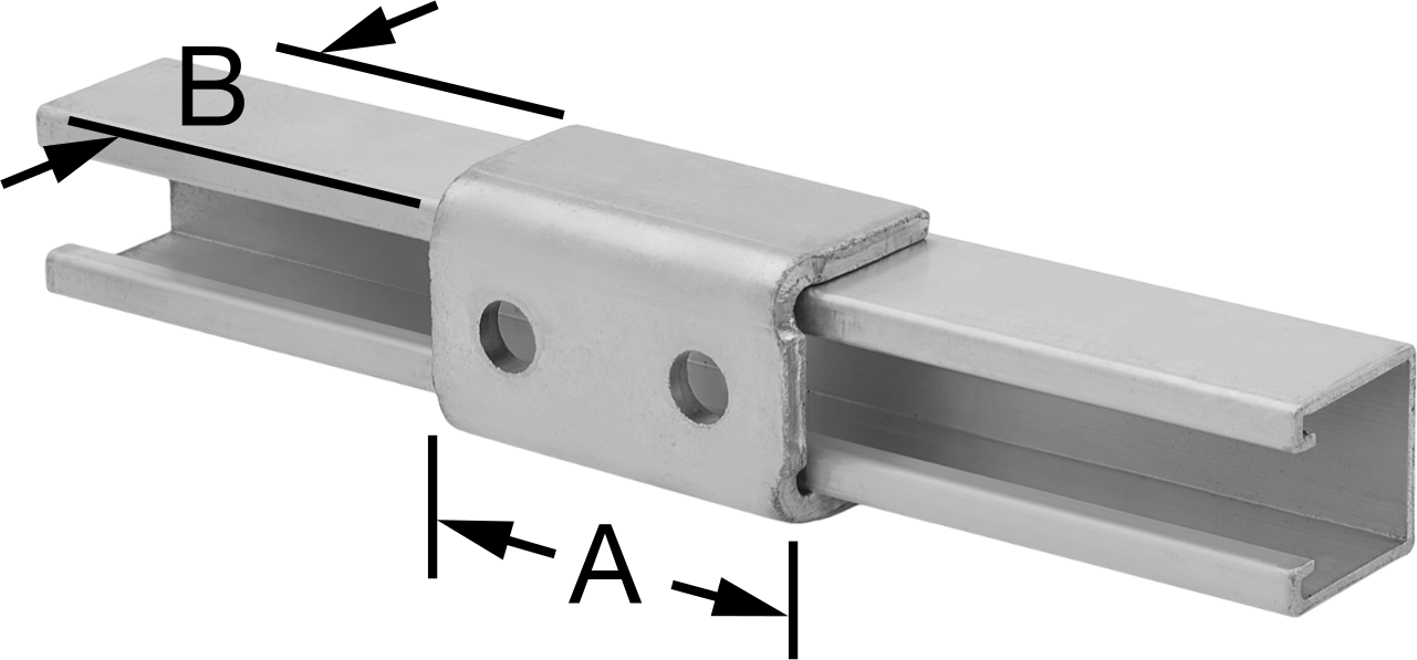 Strut Kanalı Braketi, Sarmal, Toz Boyalı Çelik, Yeşil, 3-1/2" Uzunluk