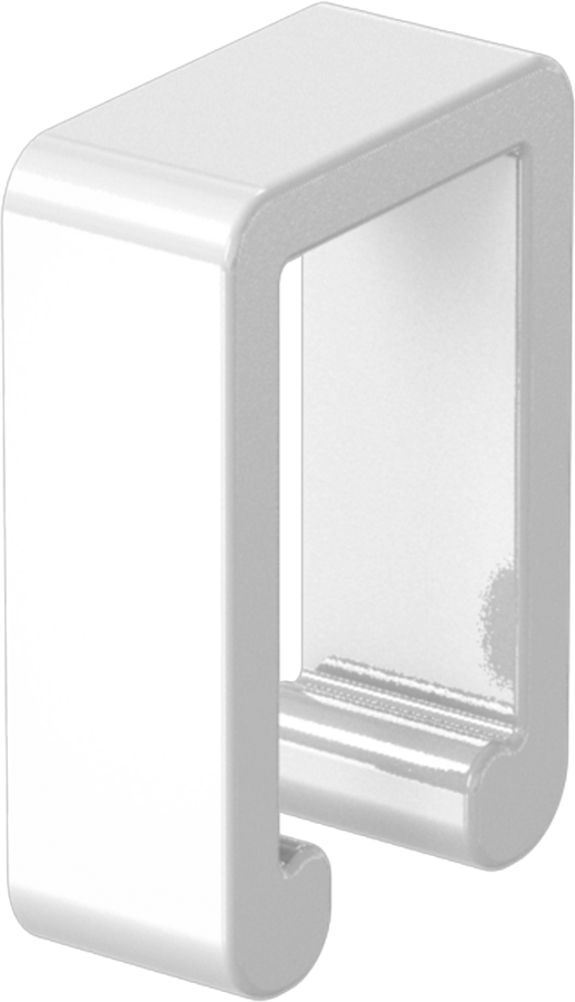 Strut Kanal Kapağı, Açık, Yüksek Profil, 2-7/16" yüksek kanal için, Beyaz