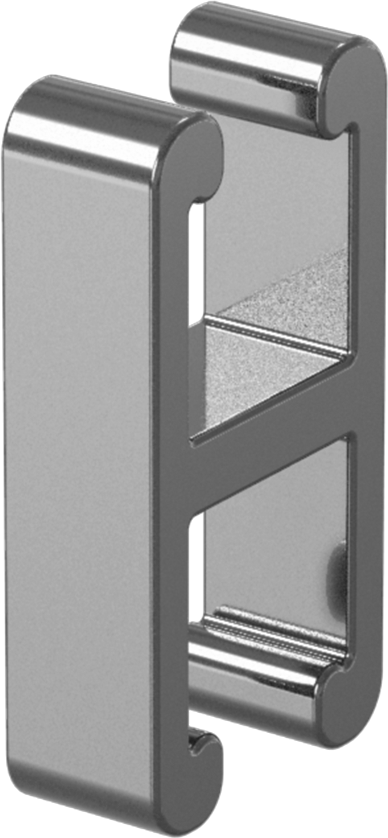 Strut Kanal Kapağı, Açık, İstiflenmiş, 1-5/8" Yüksek Kanal için, Siyah