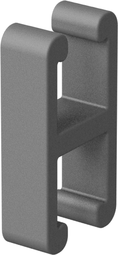 Strut Kanal Kapağı, Açık, İstiflenmiş, 1-5/8" Yüksek Kanal için, Kırmızı
