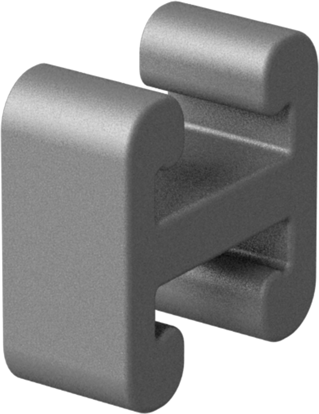 Strut Kanal Kapağı, Açık, İstiflenmiş, 13/16" Yüksek Kanal için, Yeşil