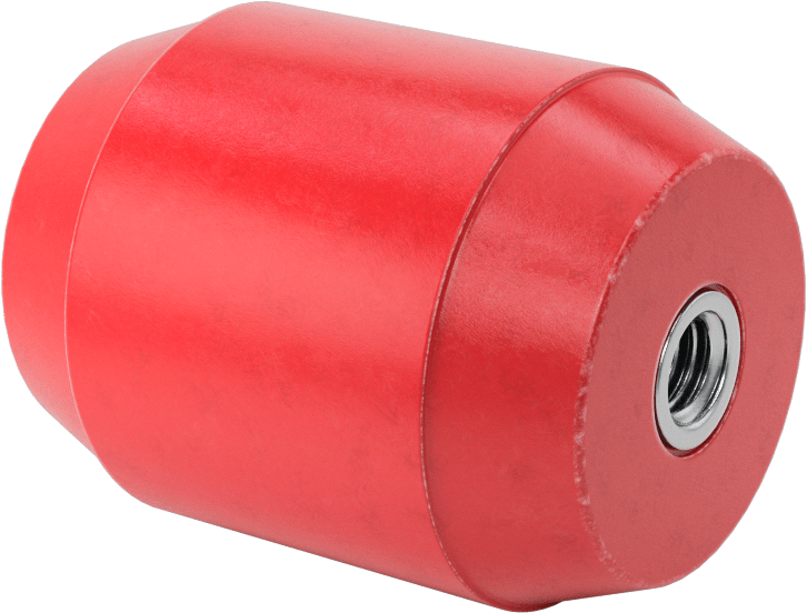 Elektrik Yalıtımlı Dişi Dişli Ara Parçası, Plastik, Yuvarlak, 1-3/4" OD, 2-1/4" Uzunluk
