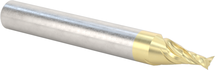 Alüminyum için Karbür Spiral Freze Ucu, Zrn Kaplı, Yukarı Doğru Çıkarma, 1/4" Kesme Uzunluğu