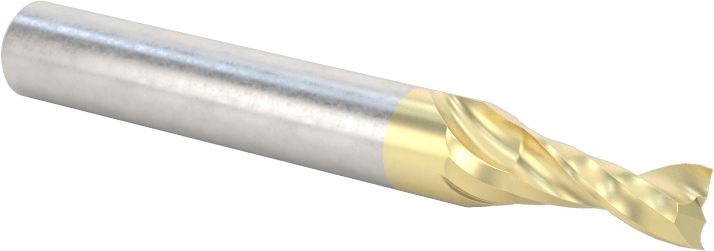 Alüminyum için Karbür Spiral Freze Ucu, Zrn Kaplı, Yukarı Doğru Çıkarma, 3/16" Kesme Çapı