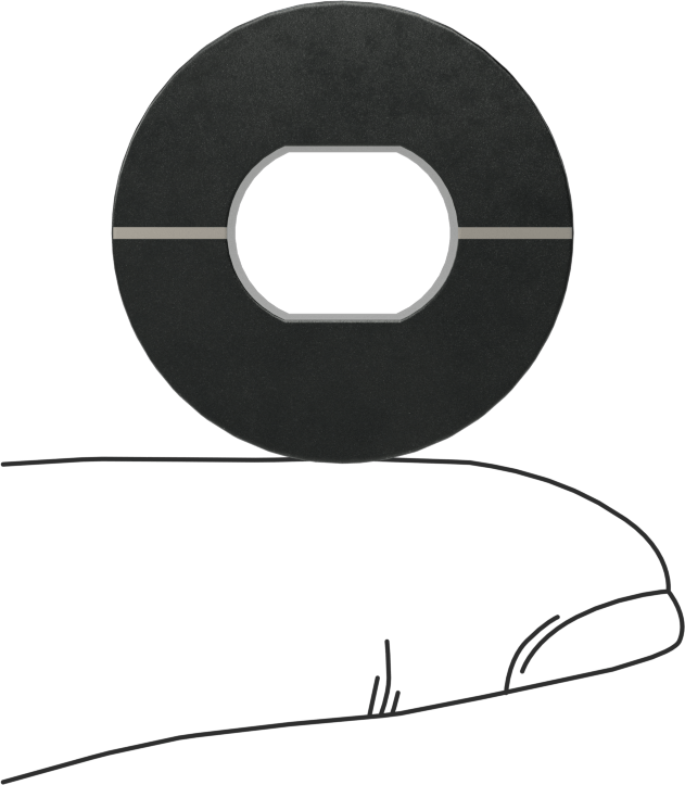 Yivli Burç, Oyulmuş Çizgili, 3/8" Pim Çapı için, 1/2" Uzunluk