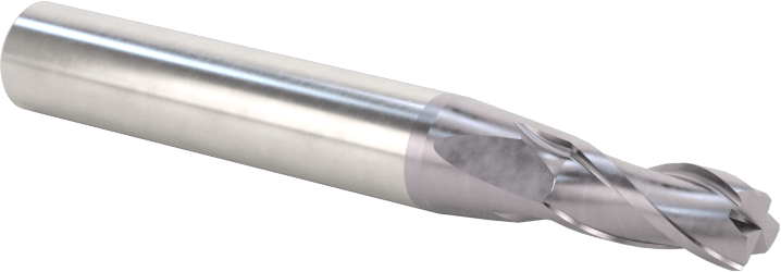 Çelik ve Paslanmaz Çelik için Spiral Freze Ucu, 3/16" Kesme Çapı, 7/16" Kesme Uzunluğu, 3 Oluk