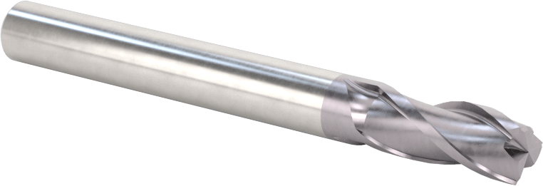 Çelik ve Paslanmaz Çelik için Spiral Freze Ucu, 1/4" Kesme Çapı, 3 Oluk