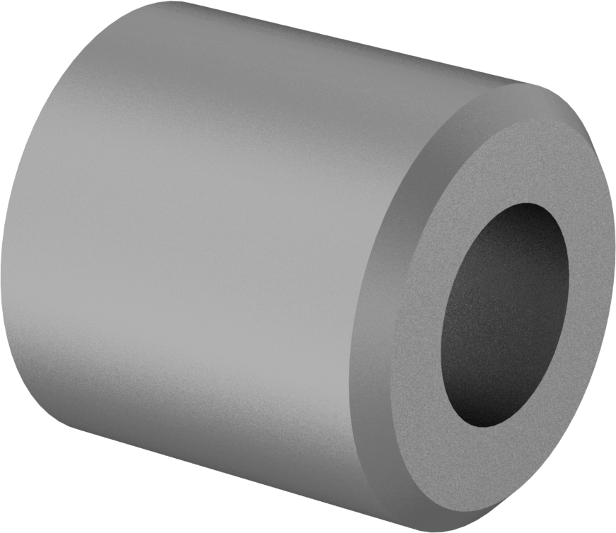 Aşınmaya Dayanıklı Presle Takılan Matkap Burcu, 0.25" ID, 1/2" OD, 1/2" Uzunluk
