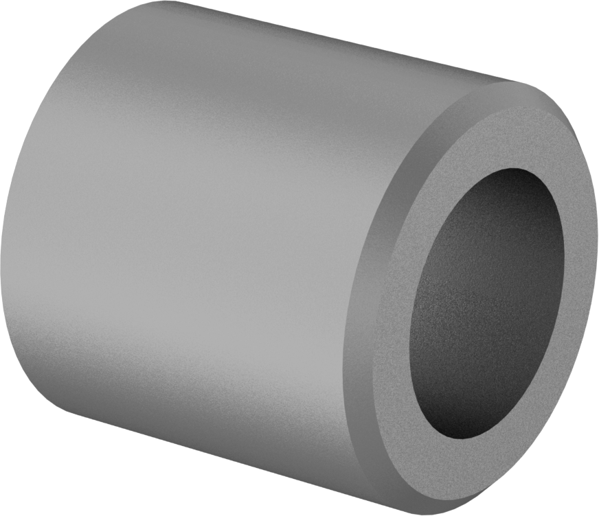 Aşınmaya Dayanıklı Presle Takılan Matkap Burcu, 0.3125" ID, 1/2" OD, 1/2" Uzunluk