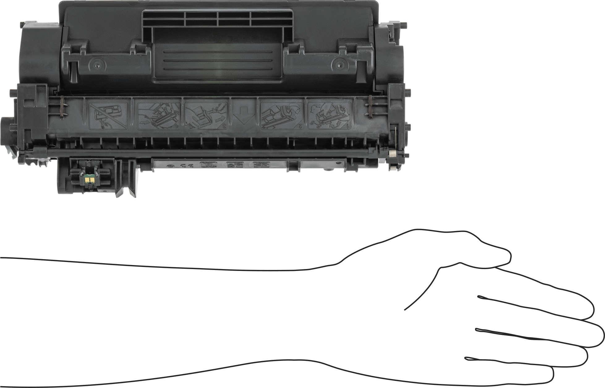 Lazer Yazıcı Toner Kartuşu, Yeniden Üretilmiş Hewlett Packard Serisi hp80A, Siyah