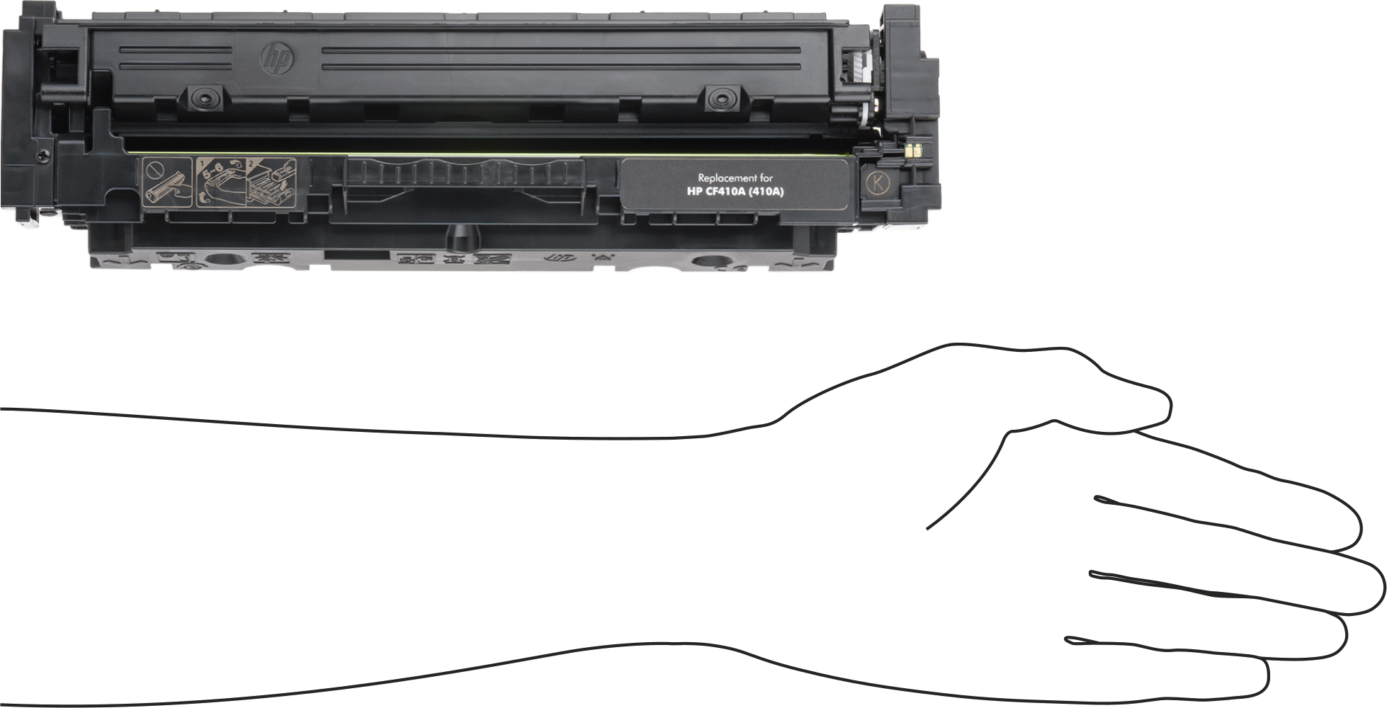 Lazer Yazıcı Toner Kartuşu, Yeniden Üretilmiş Hewlett Packard Serisi hp410A, Siyah