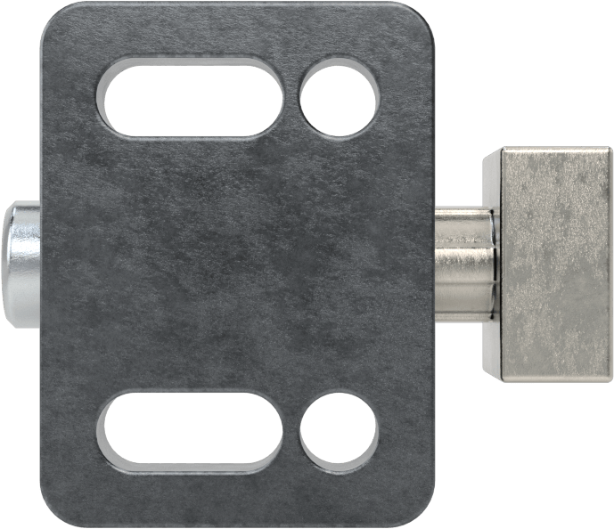 Yaylı Kılavuz Piston, 0,39" Genişlikli Kare Paslanmaz Çelik Yüz, 1,8-2,4 lbs. Yay Kuvveti