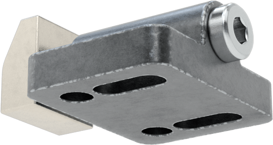 Yaylı Kılavuz Piston, 0,39" Genişlikli Kare Paslanmaz Çelik Yüz, 2,5-4,5 lbs. Yay Kuvveti