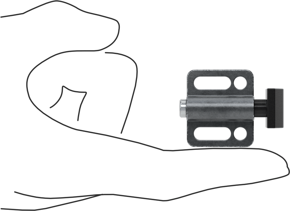Yaylı Kılavuz Piston, 0,63" Genişlikte Kare Acetal Yüzey, 1,8–4,2 lb. Yay Gücü