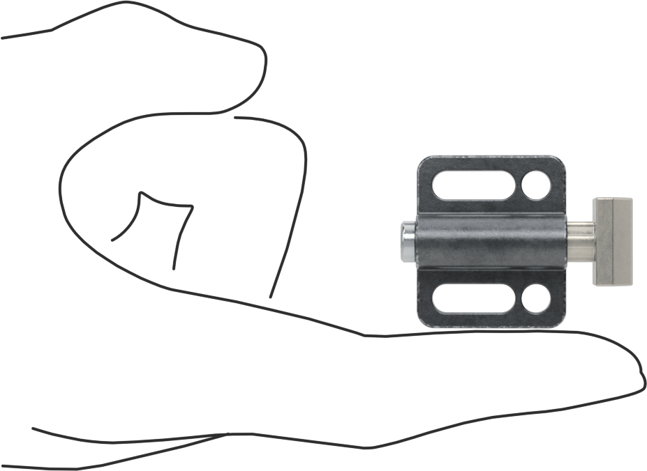Yaylı Kılavuz Piston, 0,63 inç Genişlikli Kare Paslanmaz Çelik Yüzey, 1,8–4,2 lb. Yay Gücü