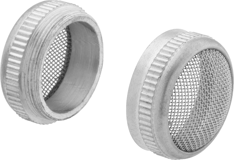 Yuvarlak Parça Sepeti, Kapalı, Vidalı Kapaklı Kavisli, 1" Çap