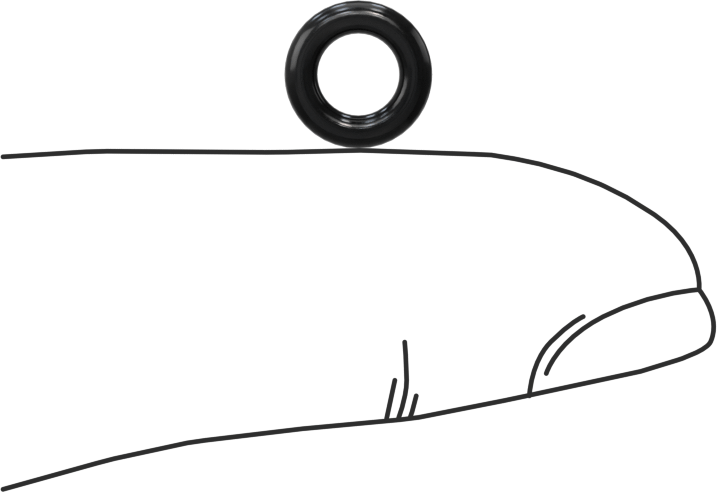 Yüksek Vakumlu Kimyasal Dayanıklı O-Ring, Viton® Floroelastomer, Dash Numarası 008