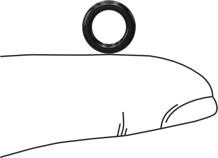 Yüksek Vakumlu Kimyasal Dayanıklı O-Ring, Viton® Floroelastomer, Dash Numarası 010
