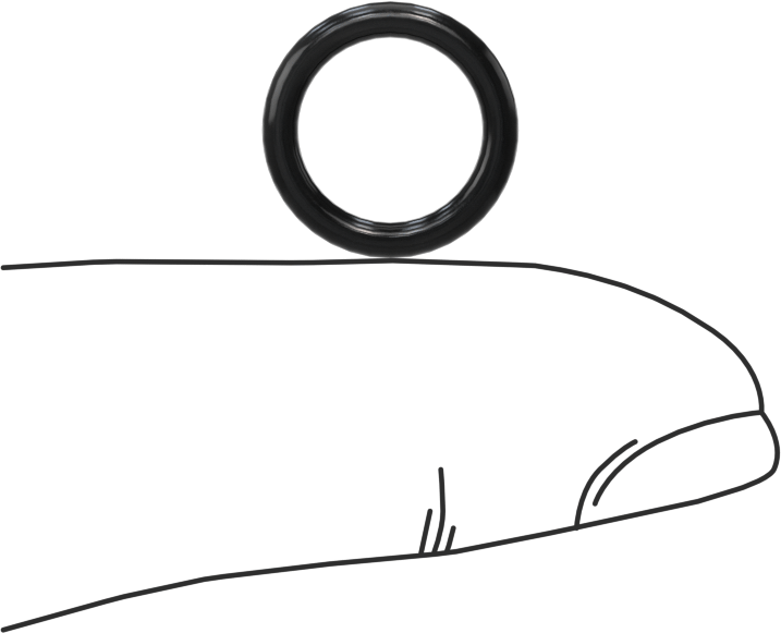 Yüksek Vakumlu Kimyasal Dayanıklı O-Ring, Viton® Floroelastomer, Dash Numarası 012