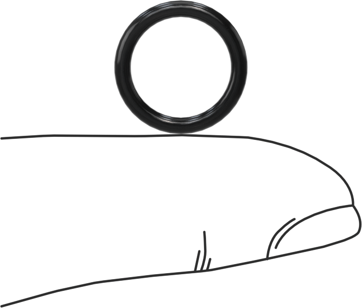 Yüksek Vakumlu Kimyasal Dayanıklı O-Ring, Viton® Floroelastomer, Dash Numarası 013