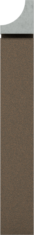 Eğri Kesme Torna Takımı, Konkav, 3/8" Yarıçap, C2 Karbür