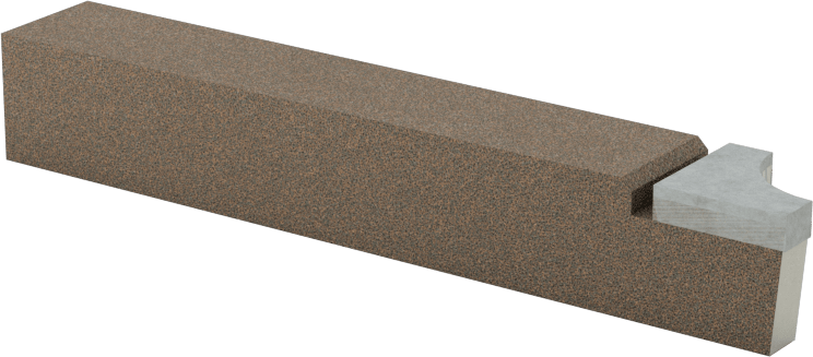 Eğri Kesme Torna Takımı, Konkav, 1/4" Yarıçap, C6 Karbür