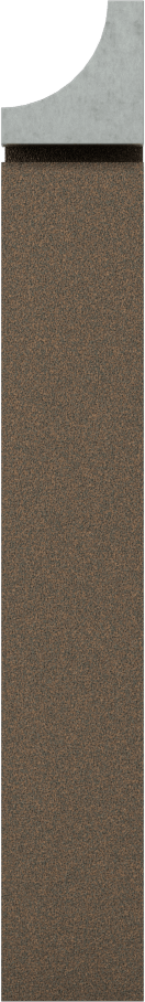 Eğri Kesme Torna Takımı, Konkav, 3/8" Yarıçap, C6 Karbür