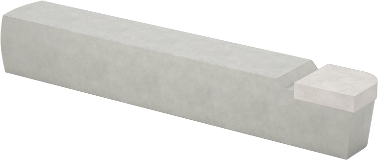 Eğri Kesme Torna Takımı, Dışbükey, 5/32" Yarıçap, C2 Karbür