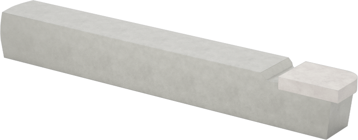 Eğri Kesme Torna Takımı, Dışbükey, 3/32" Yarıçap, C6 Karbür