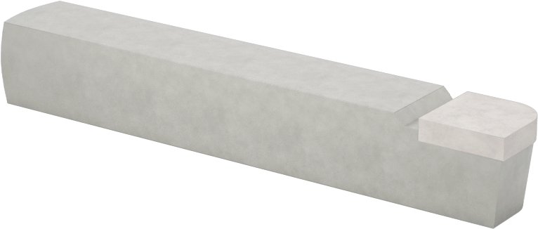 Eğri Kesme Torna Takımı, Dışbükey, 5/32" Yarıçap, C6 Karbür