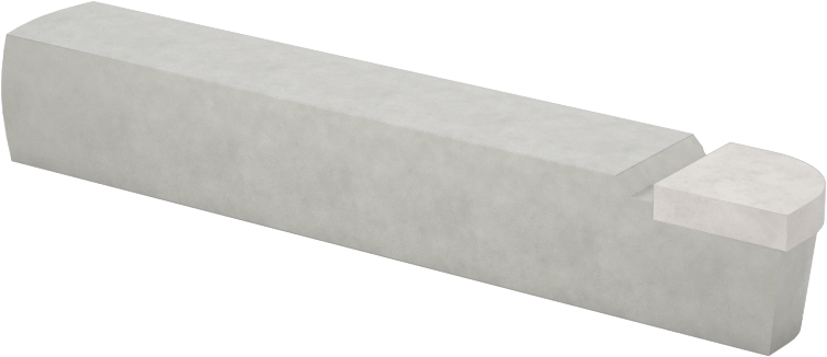 Eğri Kesme Torna Takımı, Dışbükey, 1/4" Yarıçap, C6 Karbür