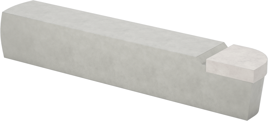 Eğri Kesme Torna Takımı, Dışbükey, 1/2" Yarıçap, C6 Karbür